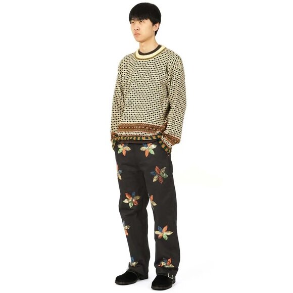 Bode Talsi 100% Wool Fair Isle Crew Knit - Picture 6 of 6